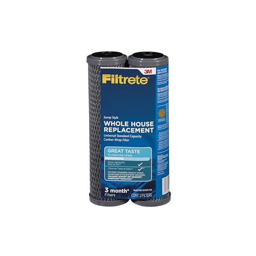 Filtrete Whole House Water Filter Replacement 3WH-STDCW-F02, 2-Pack 2 Count (Pack of 1)