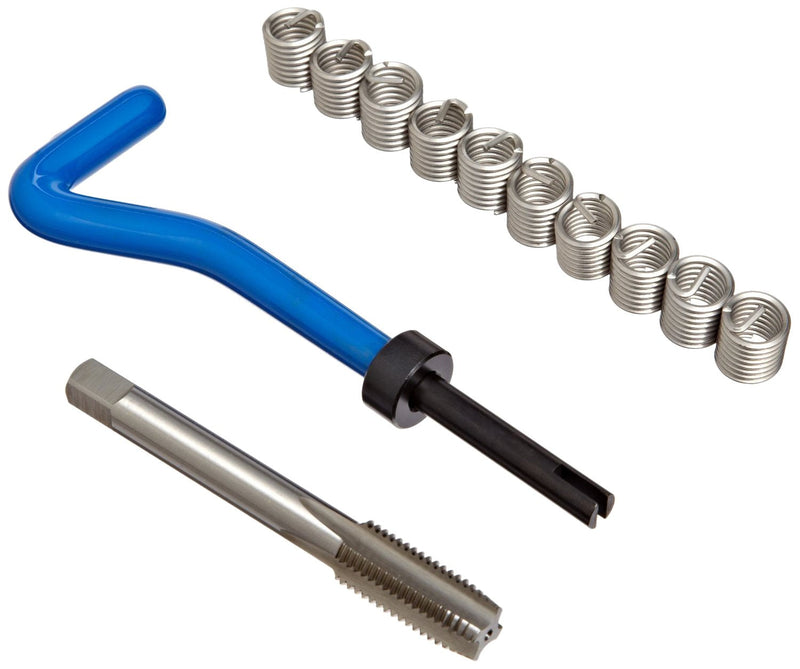 E-Z Lok EK31010 Helical Threaded Insert Kit, 304 Stainless Steel, 3/8"-24 Thread Size, 0.375" Installed Length (Pack of 10) Pack of 10