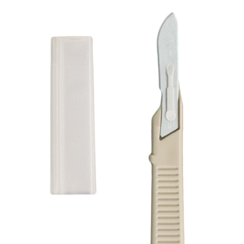 Dynarex 4110 Medicut Scalpels Disposable Sterile Silver Scalpel Disp #10 Sterile - 10/Bx
