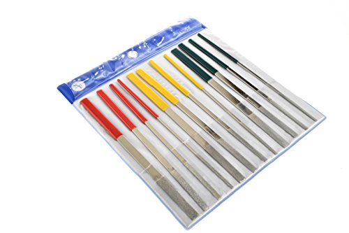 SE 12-Piece Diamond Files - 74337DF 12 piece file set