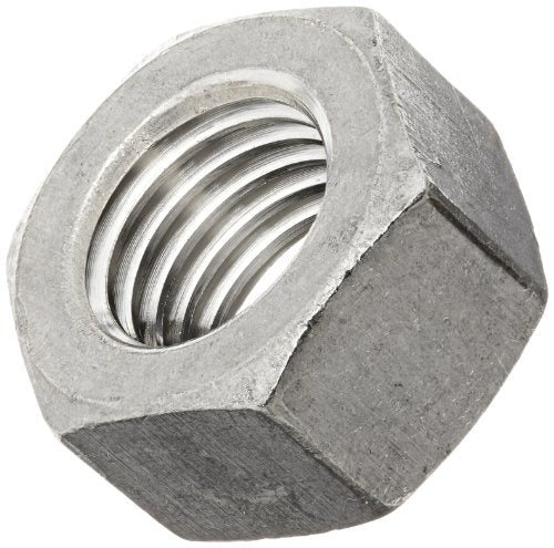 316 Stainless Steel Hex Nut, Plain Finish, ASME B18.2.2, 1"-8 Thread Size, 1-1/2" Width Across Flats, 55/64" Thick (Pack of 5) 1 1/2 inches 55/64 Inches