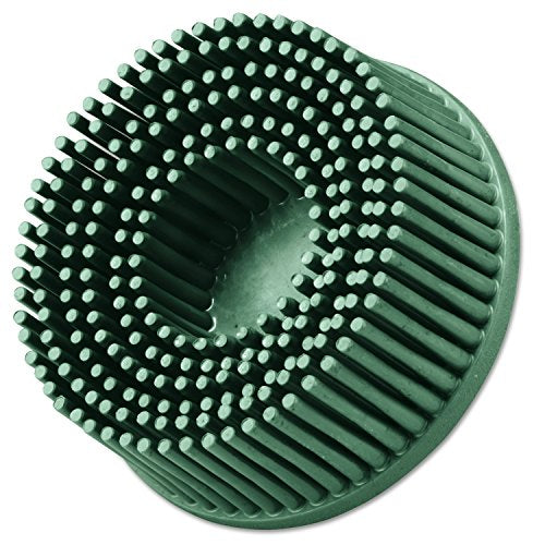 3M Abrasive 048011-18730 Roloc Bristle Discs, 2", 50 RPM and 25,000 RPM, Ceramic Abrasive Grain, Green