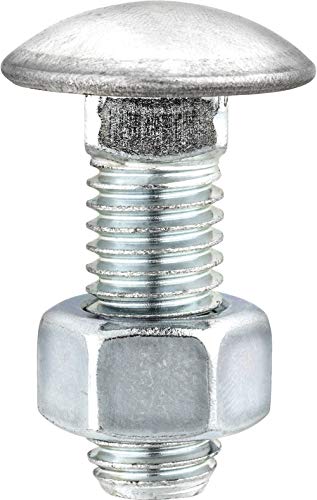 10 1/2-13 x 1-1/2 Stainless Capped Bumper Bolts & Nuts