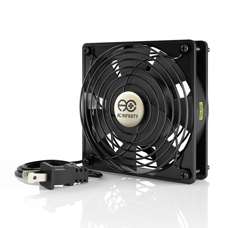 AC Infinity AXIAL 1225, Quiet Muffin Fan, 120V AC 120mm x 25mm | Low Speed, UL-Certified for DIY Cooling Ventilation Exhaust Projects 120 x 120 x 25 mm, Low Speed