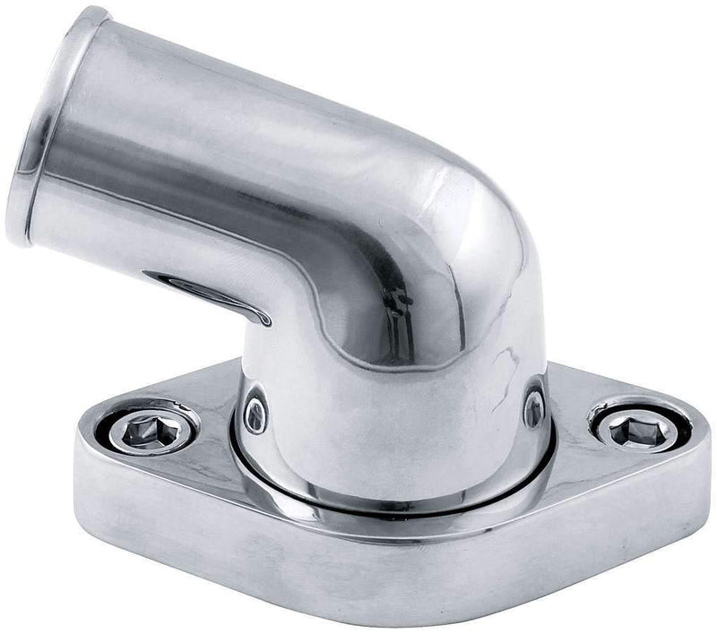 Allstar Performance ALL30173 75° Polished Aluminum Water Neck with O-Ring Seal 75 deg