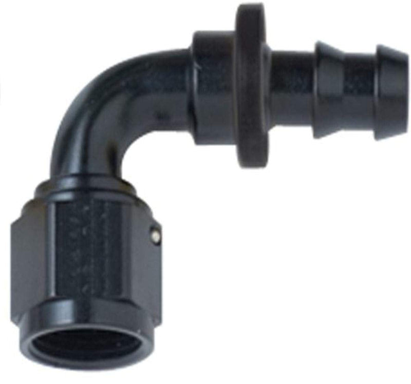 Fragola 209008-BL Black Size (-8) 90° Push Lock Hose Fitting