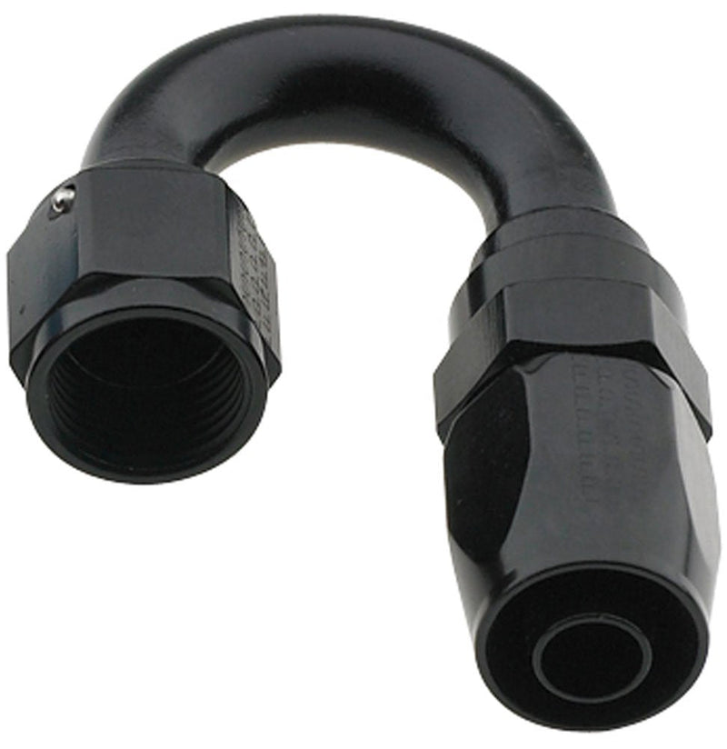 Fragola 231806-BL Pro-Flow Black Size (-6) 180° Hose Fitting