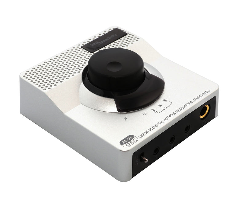 Syba USB 24 Bit 96 KHz DAC Digital to Analog Headphone Amplifier 2 Stage EQ Digital/Coaxial Output and RCA Output (SD-DAC63118) Solid State Amp