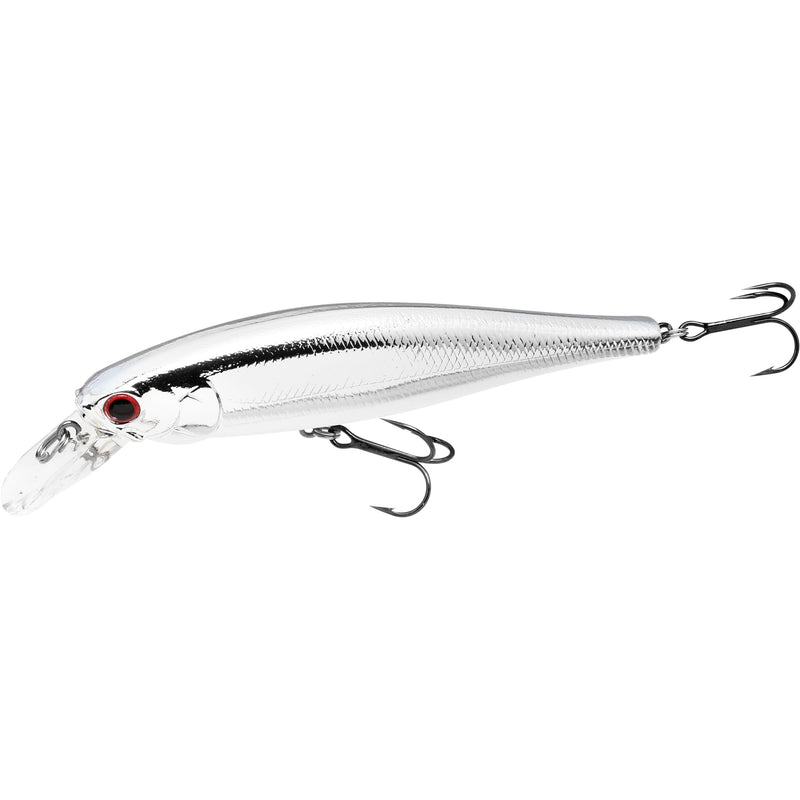 LUCKY CRAFT Pointer 100SP, Jerkbait Side by Side Action Tournament Winning Perfect Wobbling Freshwater Lake Bass Fishing Champion Bait 074 Chrome