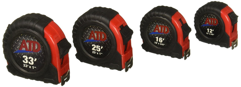 ATD Tools (330 4-Piece Measure Tape Set