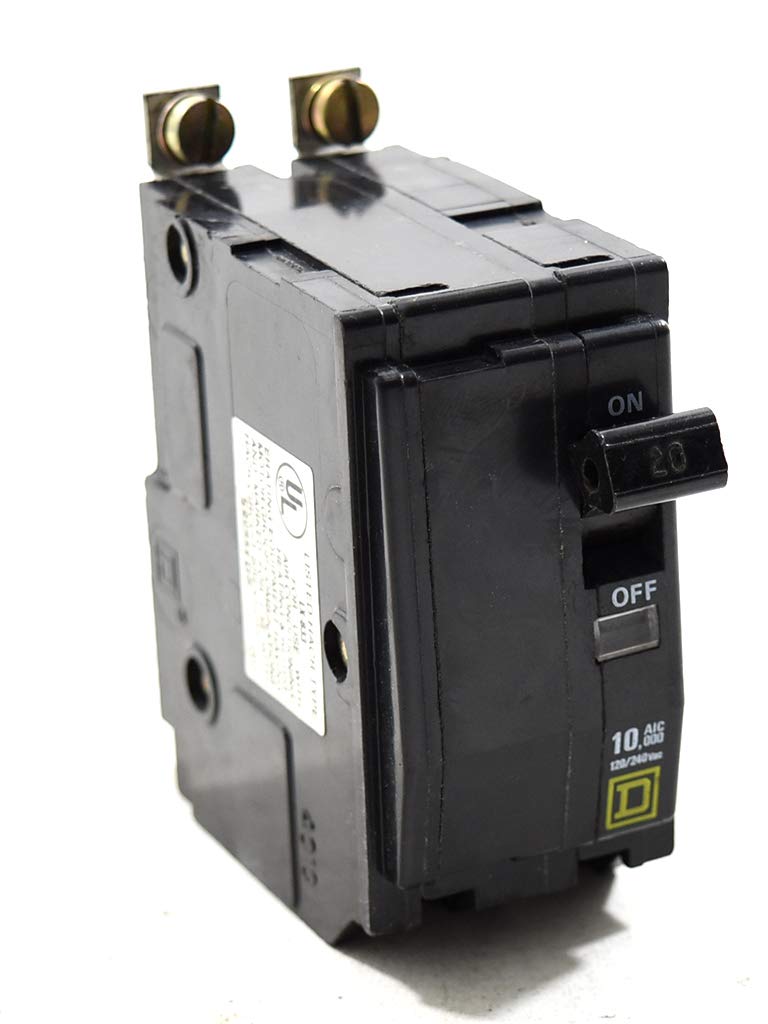 Square D QOB220 Bolt On Circuit Breaker 2P 20 Amp 120/240Vac/48Vdc