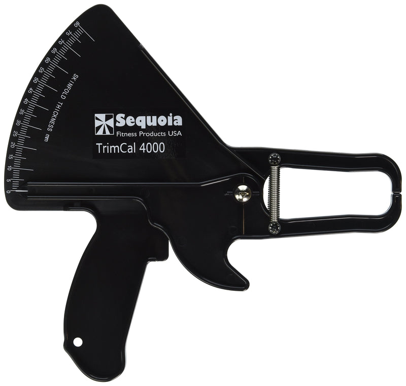 Sequoia Fitness TrimCal 4000 Body Fat Caliper (Black) [Health and Beauty] with Fat% Chart Black