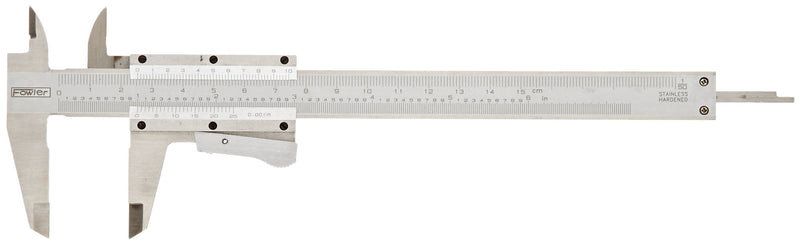 Fowler 52-059-016-0, Vernier Caliper with 0-6"/150mm Measuring Range