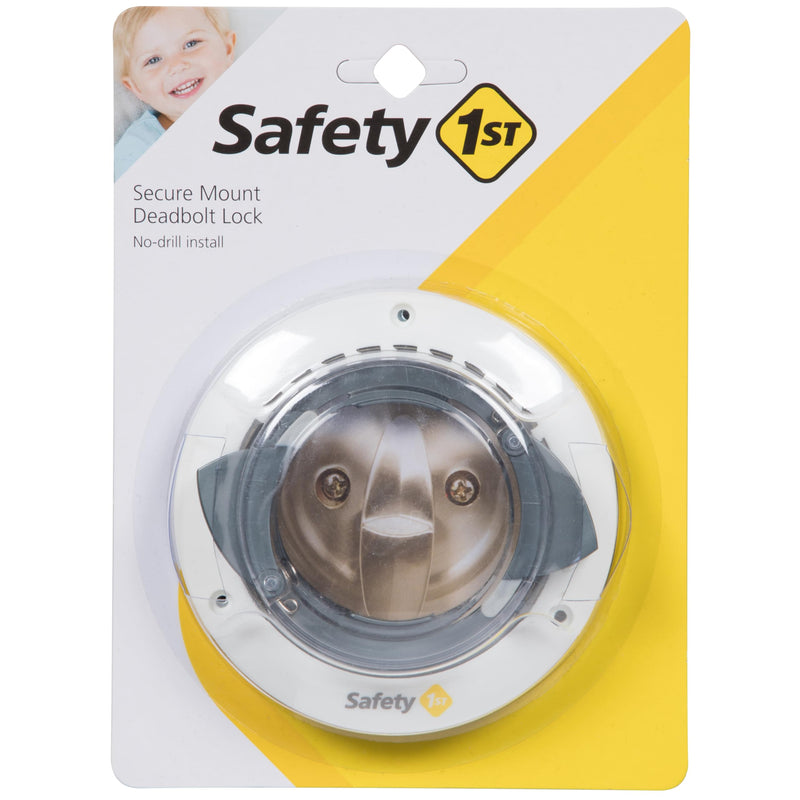 Safety 1st Secure Mount Deadbolt Lock,White 1 Pack