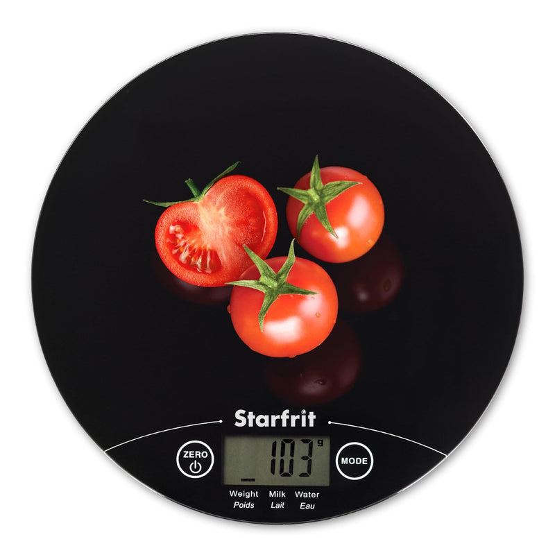 Starfrit Digital Kitchen Scale - 5kg/11lb - Precision Baking Imperial to Metric - Measures Liquid Volume