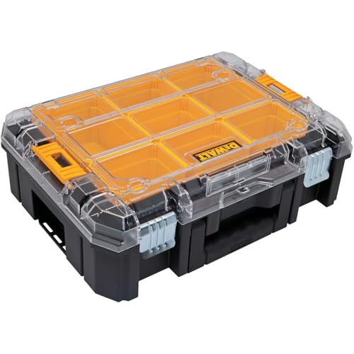 DEWALT TSTAK Tool Organizer, Small Parts and Screw Organizer Tool Box with Removable Compartments, (DWST17805) 17.25" L x 13.25" W x 4.62" H