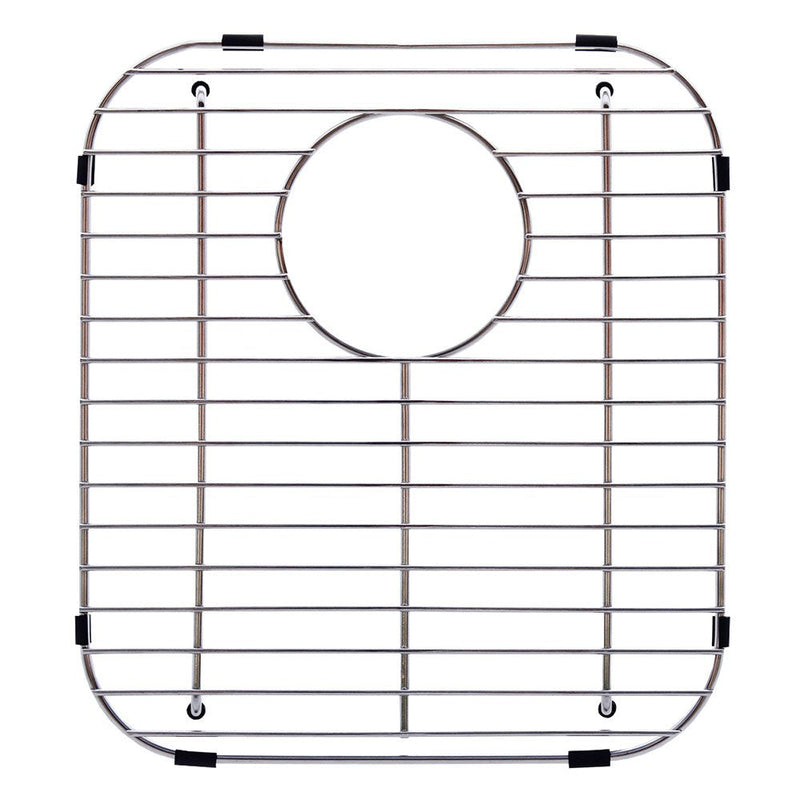 Franke Sink Protection Grid in Stainless Steel with Rear Drain, FGD75, 13.125" x 11.625" x 1.25"