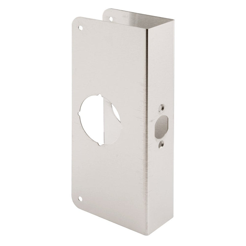 Prime-Line U 9586 Stainless Steel Lock and Door Reinforcement Plate | For 1-3/4 In. Thick Doors, Stainless Steel Finish, Single Pack 1-3/4 "