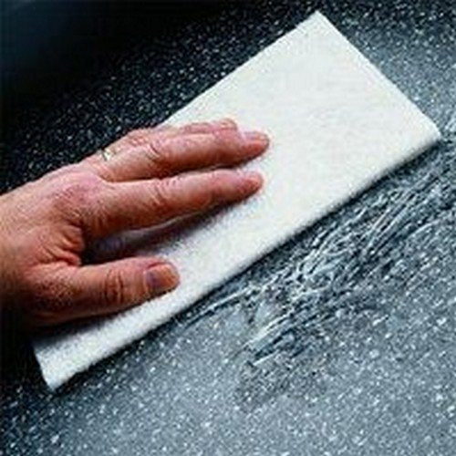 3M 07445 Scotchbrite White Pad 6"X9" Pack of 20