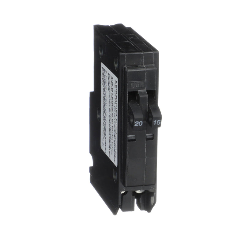 Square D QO2015 Miniature Circuit Breaker 240V 20/15A