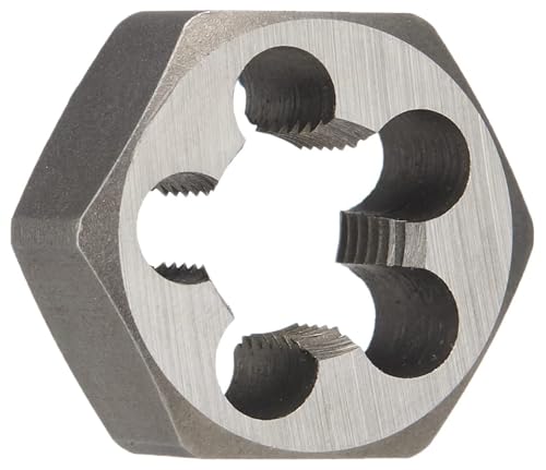Drill America 1/4" Carbon Steel British Standard Pipe Hex Die, DWT Series DWTBSPS1/4HEX 1/4 in