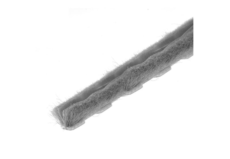 CRL Z78194C Zipper Pile Weatherstrip .187" Backing - .300" Pile Height - 100' Roll Gray