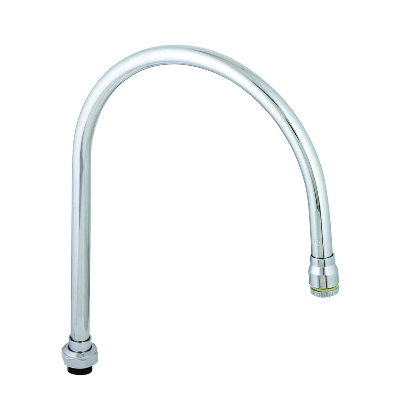 T&S Brass 134X Swivel Gooseneck with 7-3/4-Inch Spread, 11-7/16-Inch Height and 5-1/2-Inch Clearance