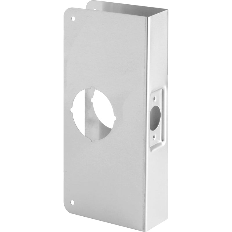 Prime-Line U 9552 Stainless Steel Lock and Door Reinforcement Plate for 1-3/4 In. Thick Doors, Stainless Steel Finish (Single Pack) 4-5/16"