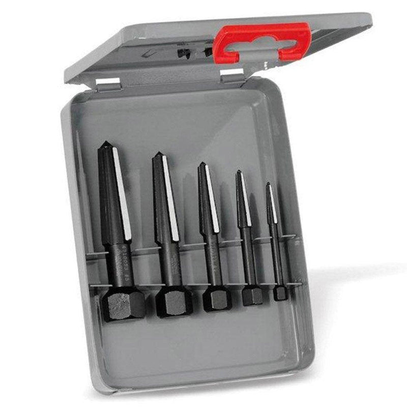 Rennsteig 9R 471 901 3 Screw Extractor Double Edge Set in Metal Case, Size 1-5, Black