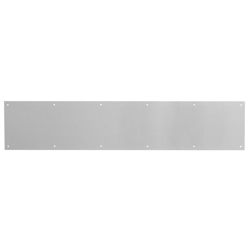 Prime-Line J 4702 6 In. x 34 In. Aluminum Satin Finish Door Kick Plate (Single Pack) satin aluminum