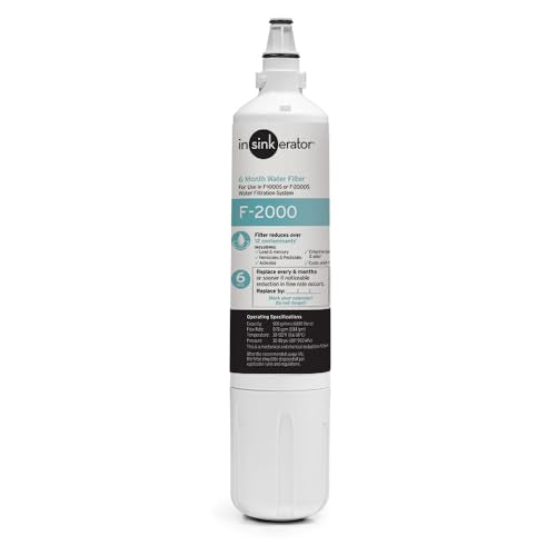 InSinkErator F-2000 Premium Instant Hot Water Dispenser Under-Sink Water Filter Replacement White