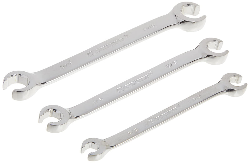 Crescent 3 Pc. Flare Nut SAE Wrench Set - CFNWS0, Grey 3 Piece SAE Set