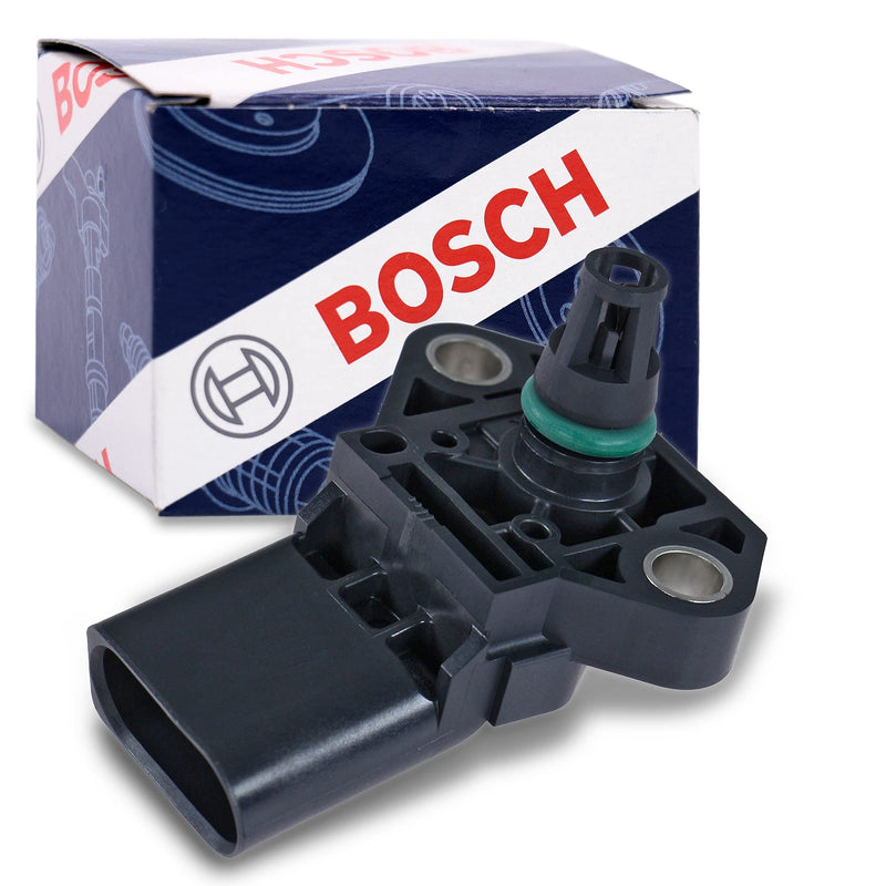 BOSCH 0261230266 Manifold Absolute Pressure (MAP) Sensor - Compatible with Select Audi A3, A4, TT; Porsche 911; Volkswagen Beetle, CC, Eos, Golf, GTI, Jetta, Passat, Tiguan 261230266 Pressure Sensor MAP