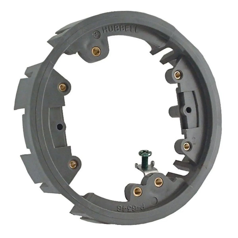 RACO 6244 Round Floor Box Non-Metallic Adapter Ring, Gray Finish for use with Raco Floor Box 5511