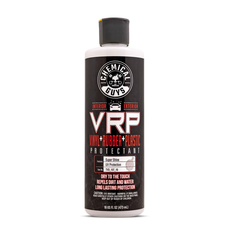 Chemical Guys VRP Vinyl, Rubber and Plastic Non-Greasy Dry-to-the-Touch Long Lasting Super Shine Dressing for Tires, Trim and More, Safe for Cars, Trucks, SUVs, RVs & More, 16 fl oz 16 Fl Oz (Pack of 1)
