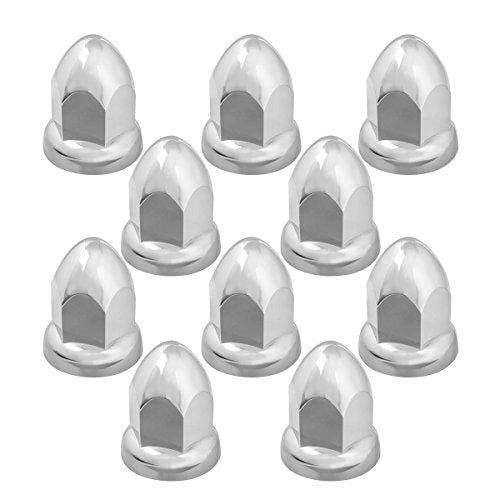GG Grand General 10276SP 33 mm X 2-3/8 Inches Chrome Plastic Nut Cover with Flange 33mm x 2-3/8 inches Bullet Push-On