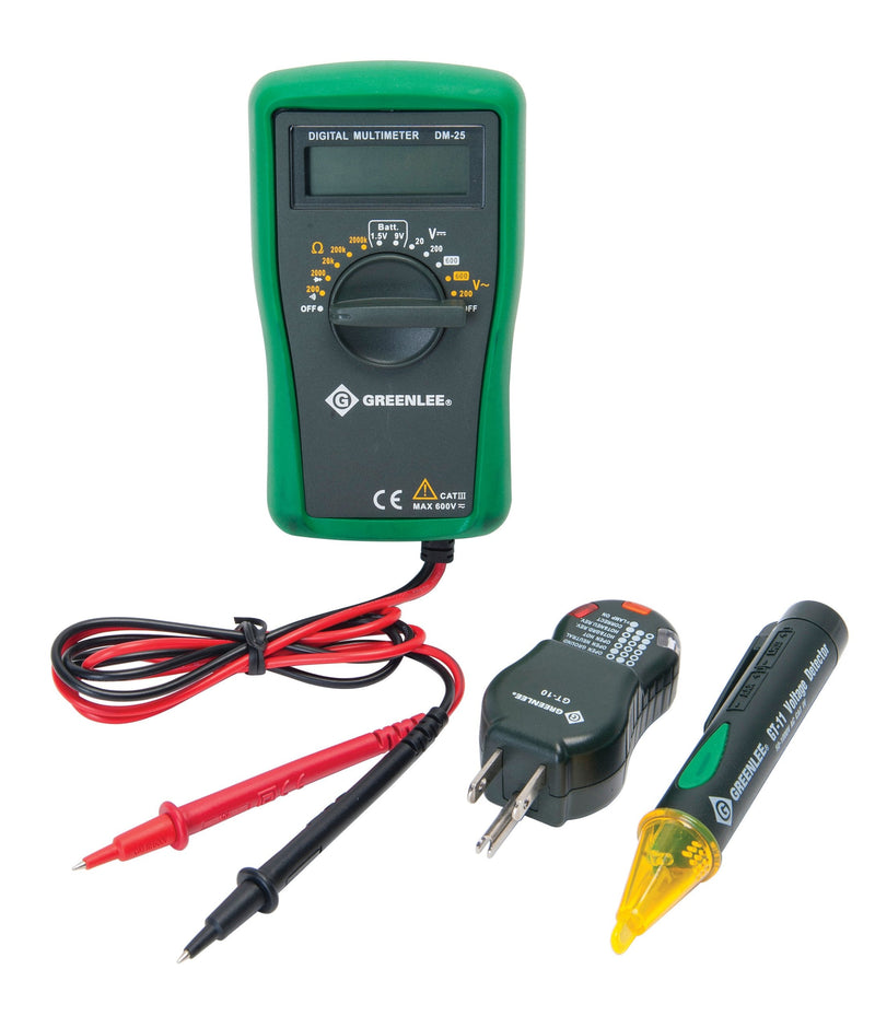 Greenlee - Electrical Kit-Basic (Tk-30A), Elec Test Instruments (TK-30A), 10 x 8 x 3", Black Basic Kit