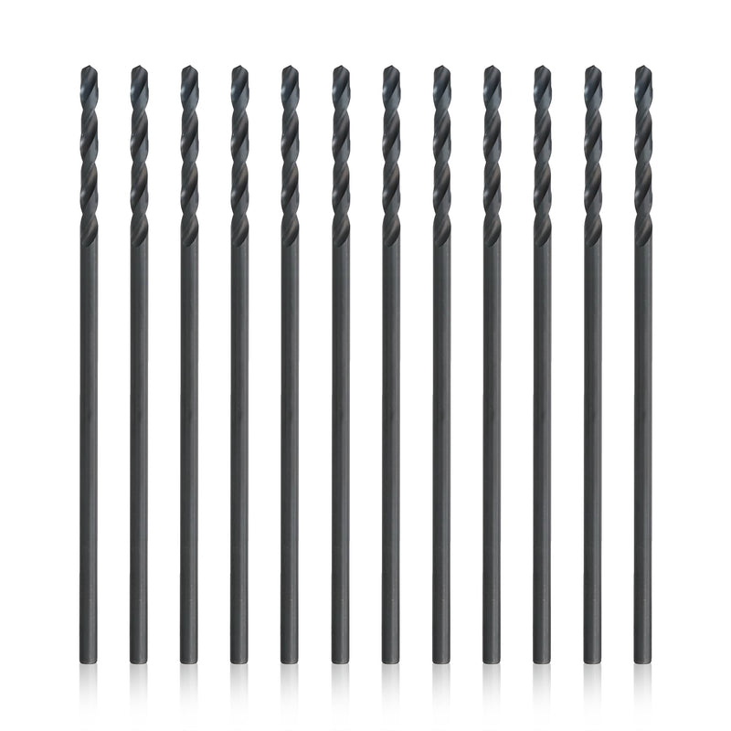 Drill America 13/64" x 6" High Speed Steel Aircraft Extension Drill Bit (Pack of 12), D/AA Series 13/64" 6" Length