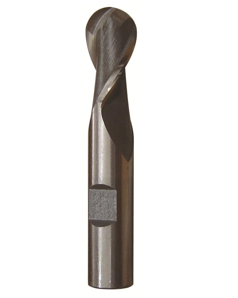 Drill America - DWCT1132 3/4" X 3/4" High Speed Steel 2 Flute Single End Ball End Mill, DWC Series