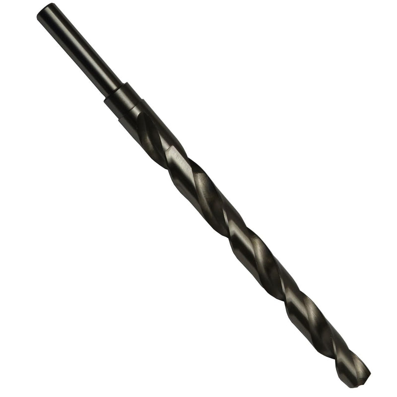 Drill America 5/8" x 12" High Speed Steel Extra Long Drill Bit with 1/2"Shank, DWDDL Series 12" Length, Reduced Shank 5/8"
