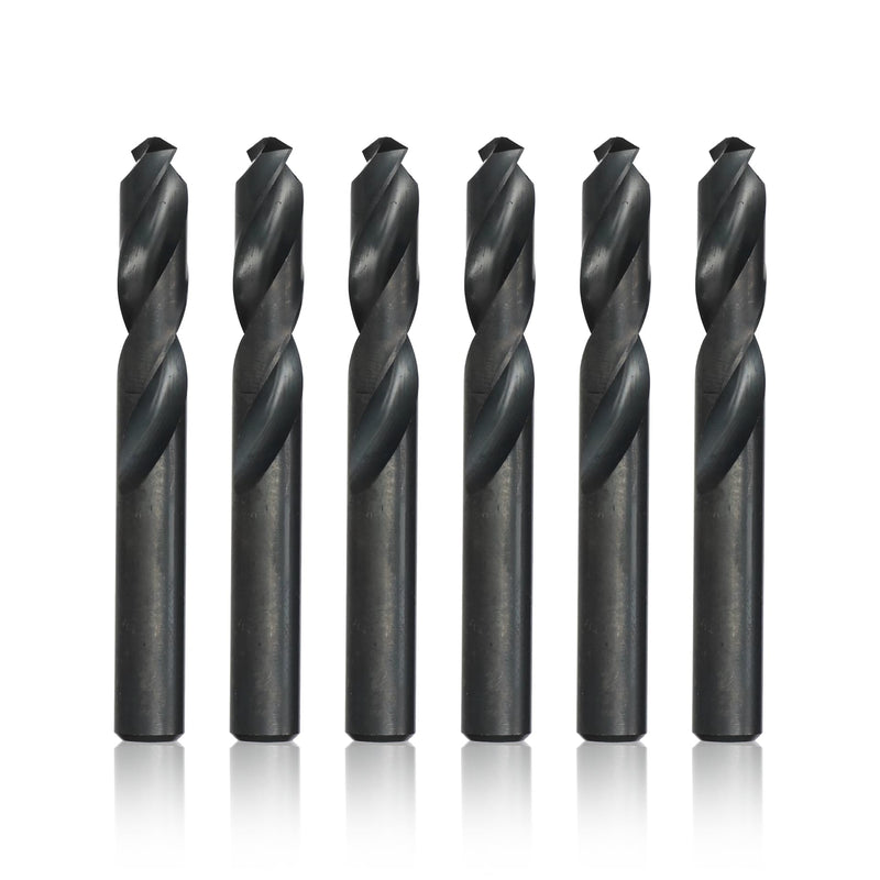 Drill America 31/64" High Speed Steel Heavy Duty Split Point Stub Drill Bit (Pack of 6), DWDST Series 31/64"