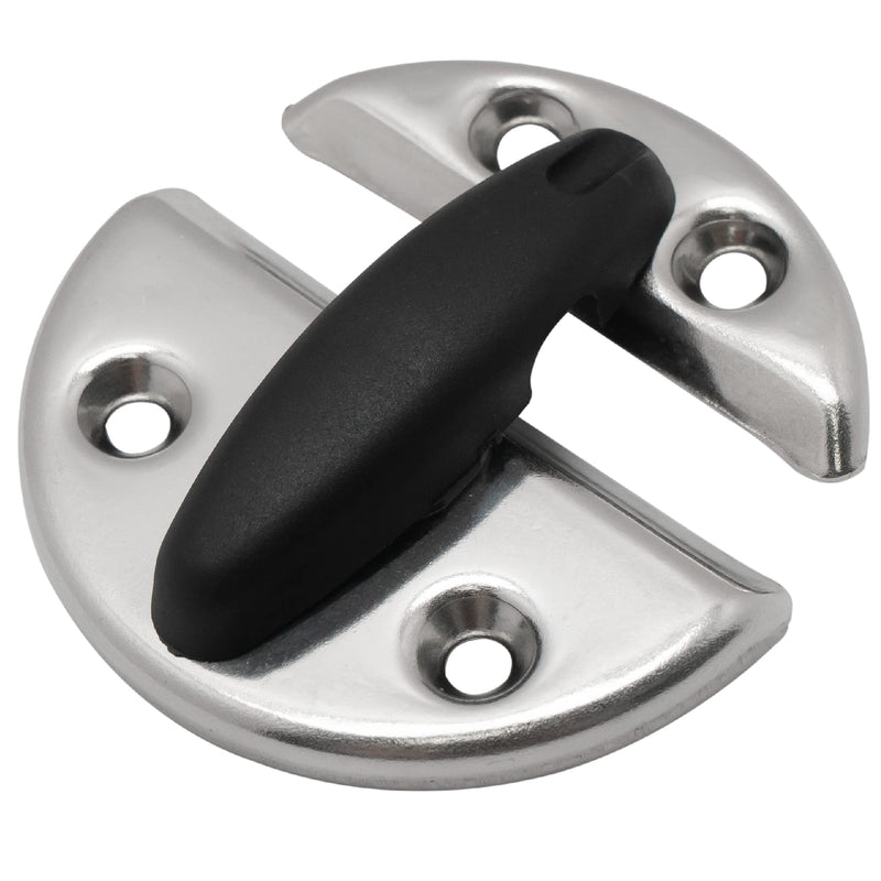 Five Oceans Marine Boat Latch, 2-3/8 Inch Round Twist Lock, 316 Stainless Steel Door Latch Catch for Boat Compartments, Cabinets, Hatches, and Center Console Doors - FO556