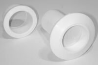 White Recessed Push-Together Scupper