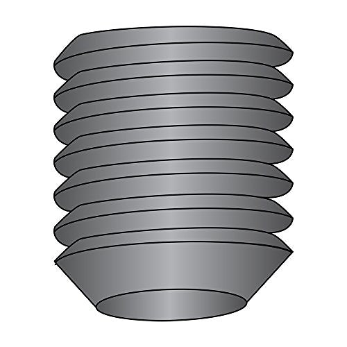 Small Parts 3705SSC Alloy Steel Set Screw, Black Oxide Finish, Meets ASME B18.3, Hex Socket Drive, Cup Point, 3/8"-16 Thread Size, 5/16" Length, US Made (Pack of 100)