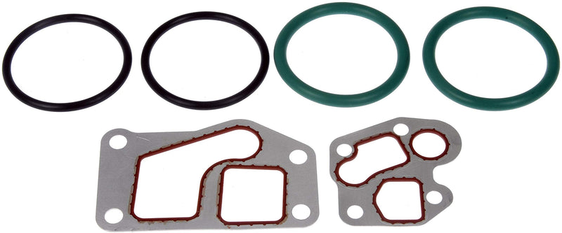 Dorman 904-223 Engine Oil Cooler Gasket Set Compatible with Select Ford/International Models