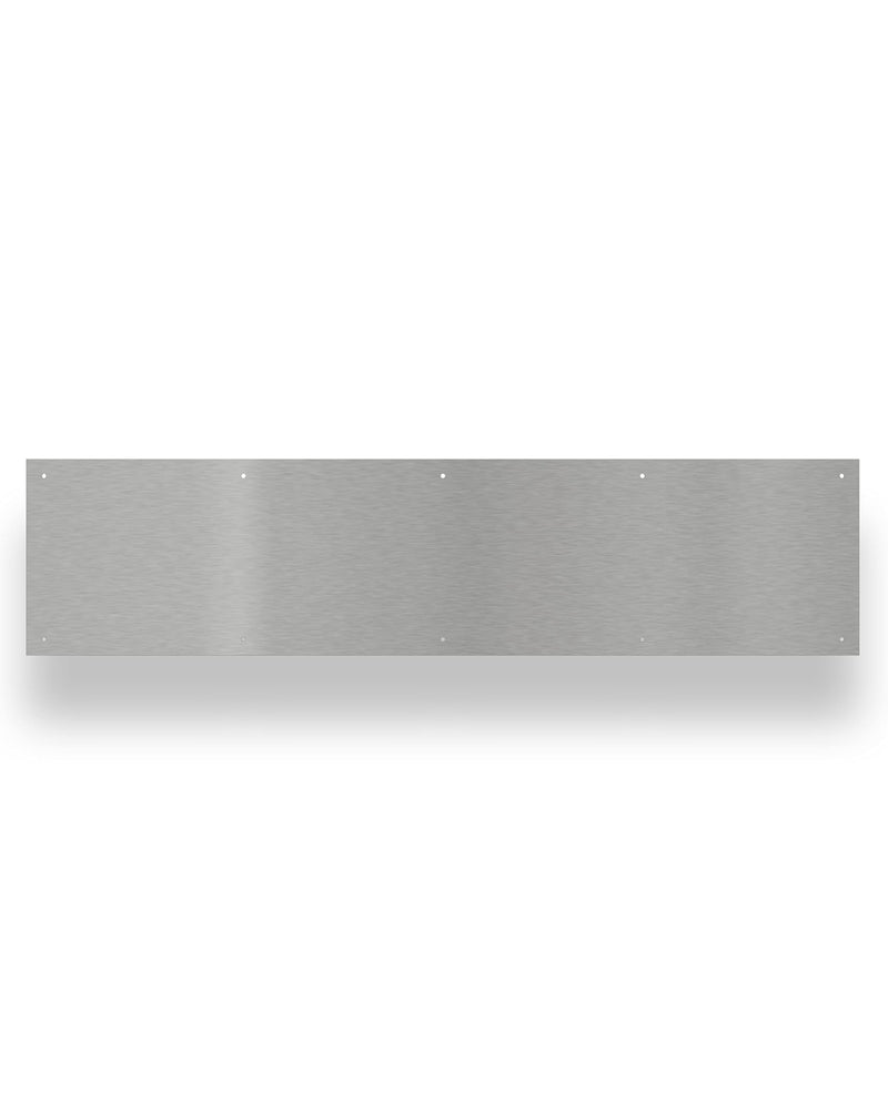 Hardware Essentials 852737 Aluminum Non-Magnetic, Screw-In, Door Kick Plate 8" x 34" Anodized Aluminum Finish