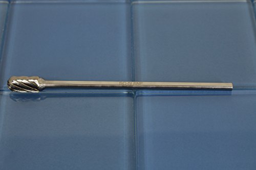 TEMO SC-5L6 NF Aluminum Cut Carbide Rotary Burr File 1/2" CyliBall 6" Shank 6" SC-5L6