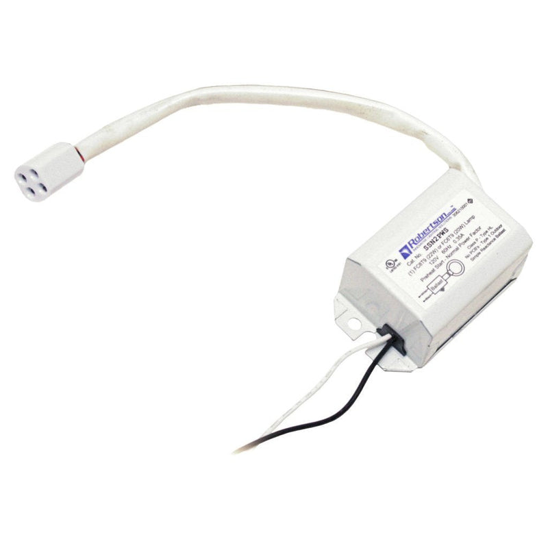 ROBERTSON 3P10041 Individual Fluorescent mBallast, 1 FC6T9 or FC8T9 Circline Lamp, Preheat Start, 120Vac, 60Hz, Normal Ballast Factor, NPF, Model SSN2PWS /A