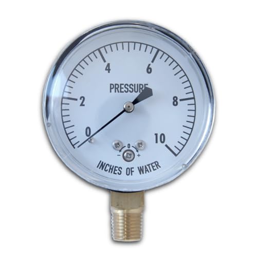 KC25-10# Low Pressure Gauge 10 PSI 1