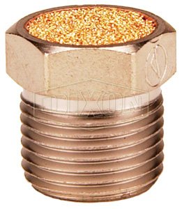 1/8" Breather Vent - Sintered Bronze Muffler - 5 Pack - Pneumatic Air - HFX Brand
